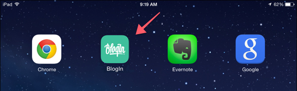 How to add BlogIn to the home screen of your smartphone or tablet