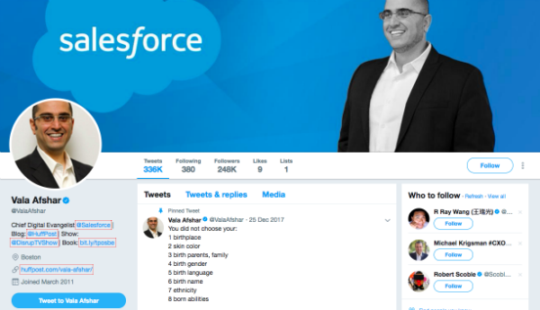 Vala Afshar on Twitter