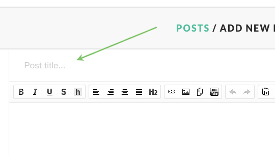 add post title
